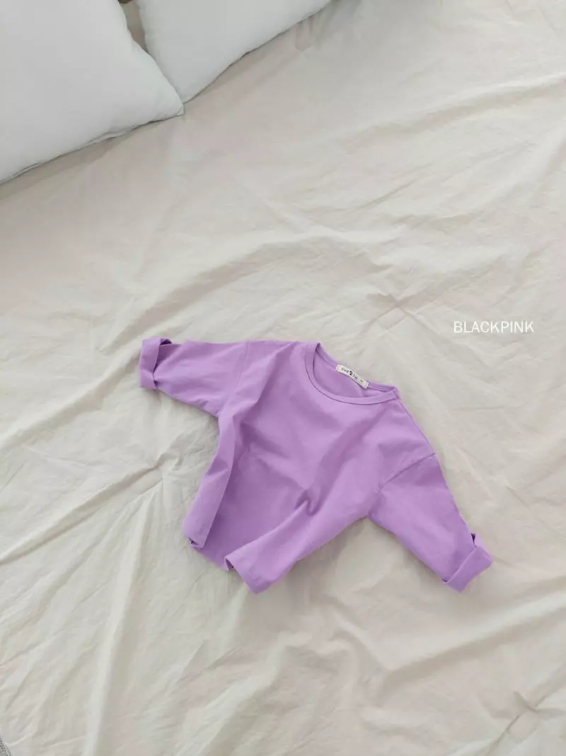 Black Pink - Korean Children Fashion - #todddlerfashion - Basic Single Tee - 7