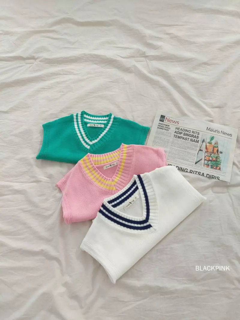 Black Pink - Korean Children Fashion - #prettylittlegirls - Vivid School Vest - 4