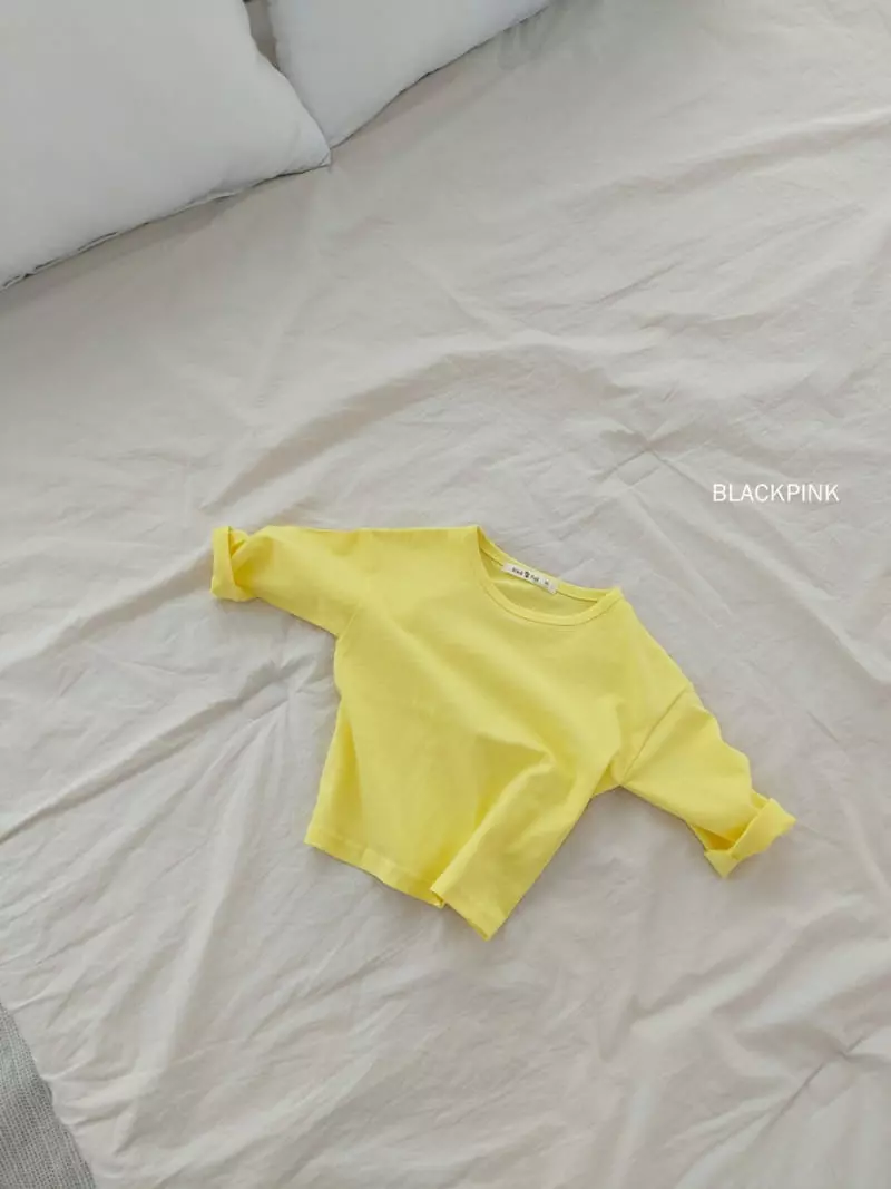 Black Pink - Korean Children Fashion - #toddlerclothing - Basic Single Tee - 8