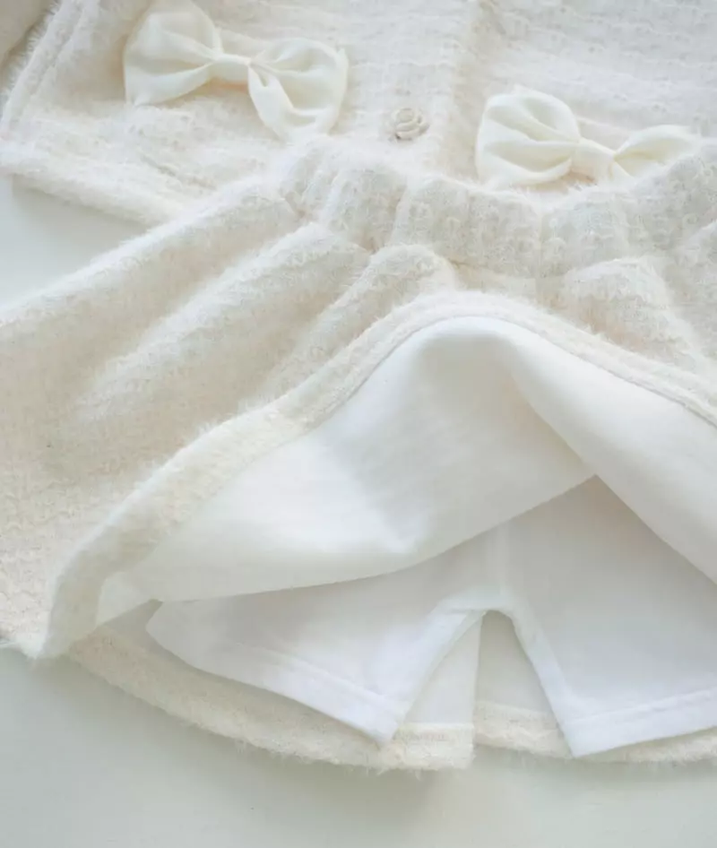 Bonaloi - Korean Children Fashion - #stylishchildhood - Rose Ribbon Top Bottom Set - 4