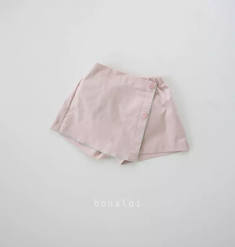 Bonaloi - Korean Children Fashion - #fashionkids - Pico Wrap Skirt Pants - 2