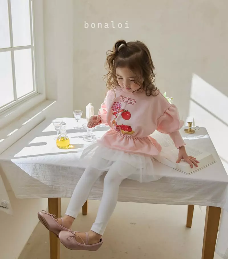 Bonaloi - Korean Children Fashion - #kidsstore - Short Cake Tee - 9