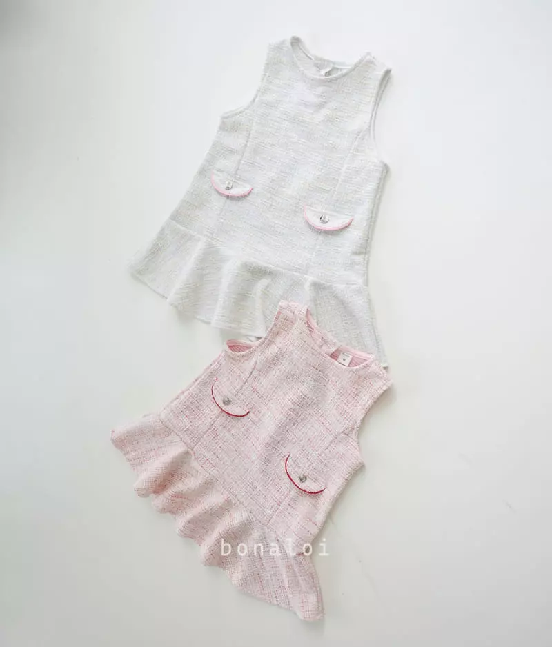 Bonaloi - Korean Children Fashion - #minifashionista - Sol Mix One-piece - 2