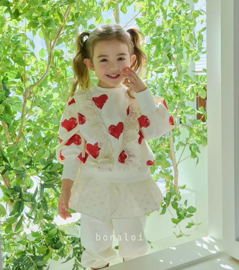 Bonaloi - Korean Children Fashion - #stylishchildhood - Amor Sweatshirt - 12