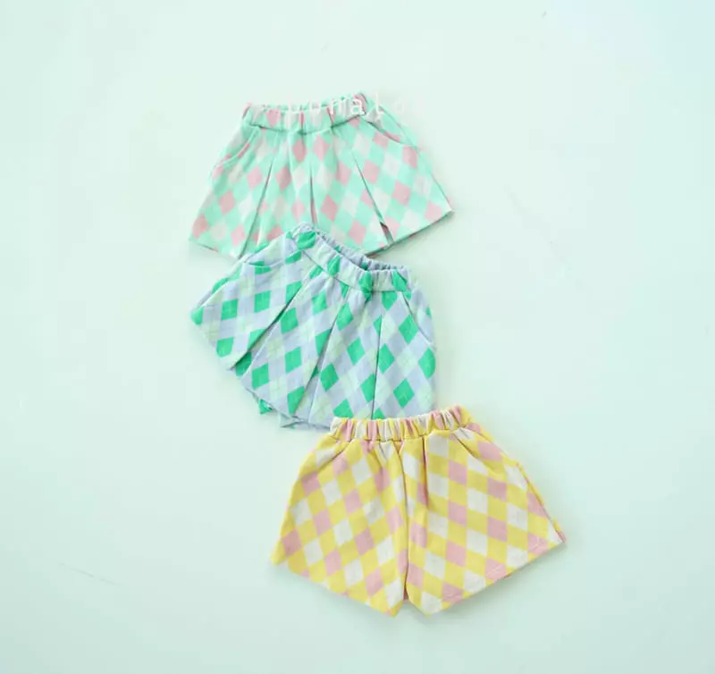 Bonaloi - Korean Children Fashion - #todddlerfashion - Argyle Skirt pants - 3