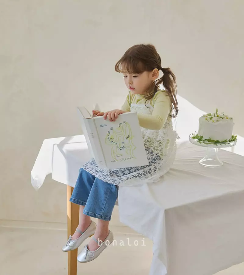 Bonaloi - Korean Children Fashion - #toddlerclothing - Lace Cemi One-piece - 8