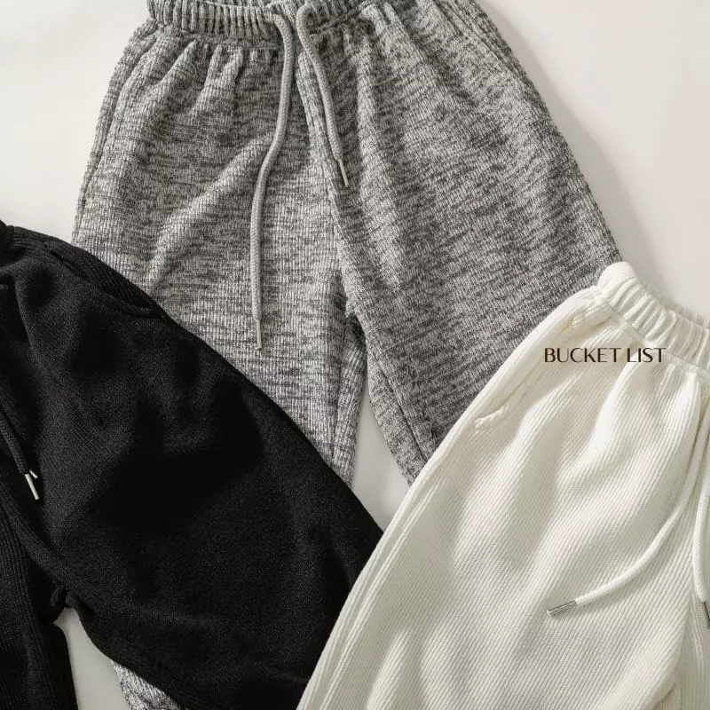 Bucket List - Korean Children Fashion - #Kfashion4kids - Warm Knit Pants - 7