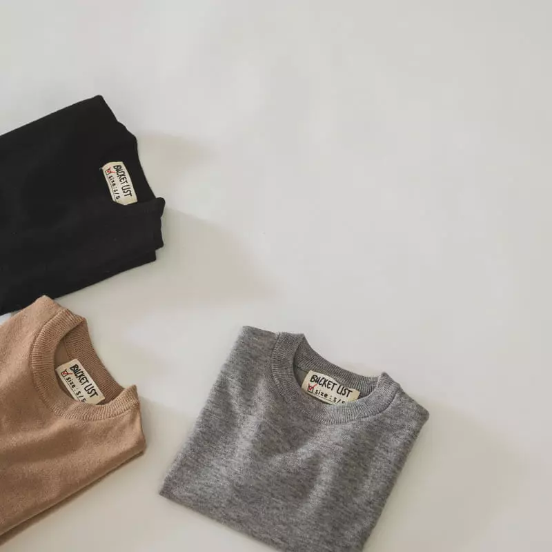 Bucket List - Korean Children Fashion - #childofig - Knit Tee - 9