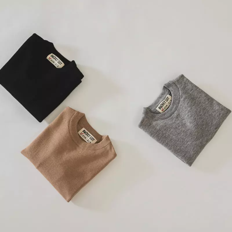 Bucket List - Korean Children Fashion - #discoveringself - Knit Tee - 12