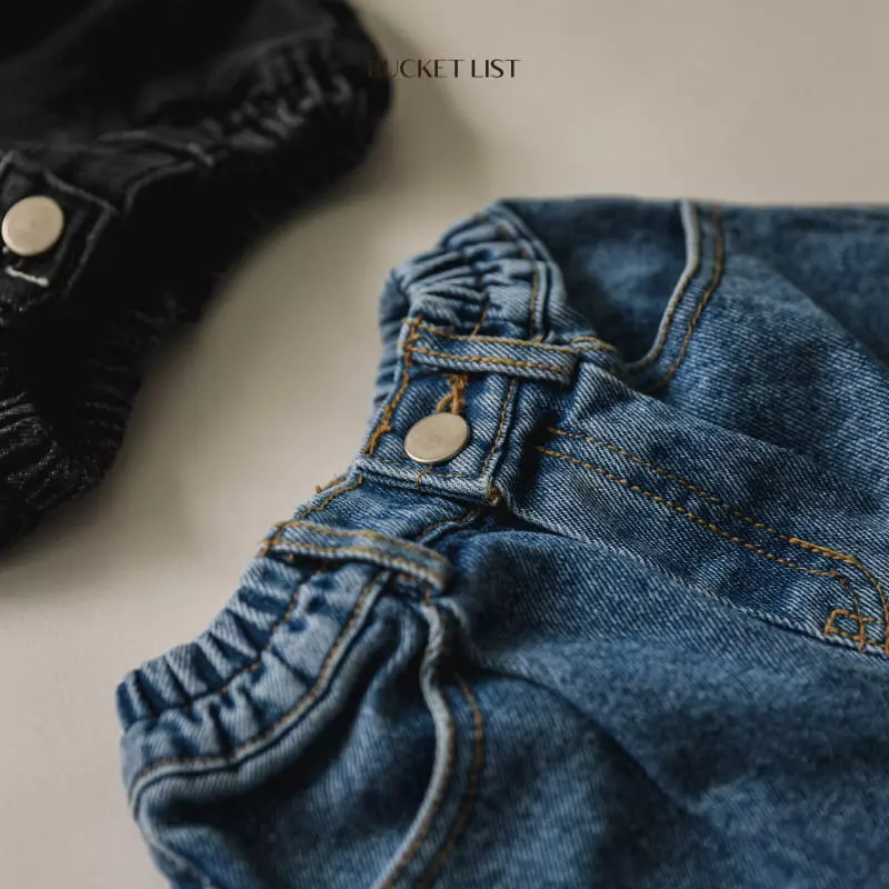 Bucket List - Korean Children Fashion - #kidsstore - Chic Jeans - 7
