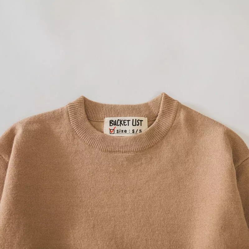 Bucket List - Korean Children Fashion - #magicofchildhood - Knit Tee - 4