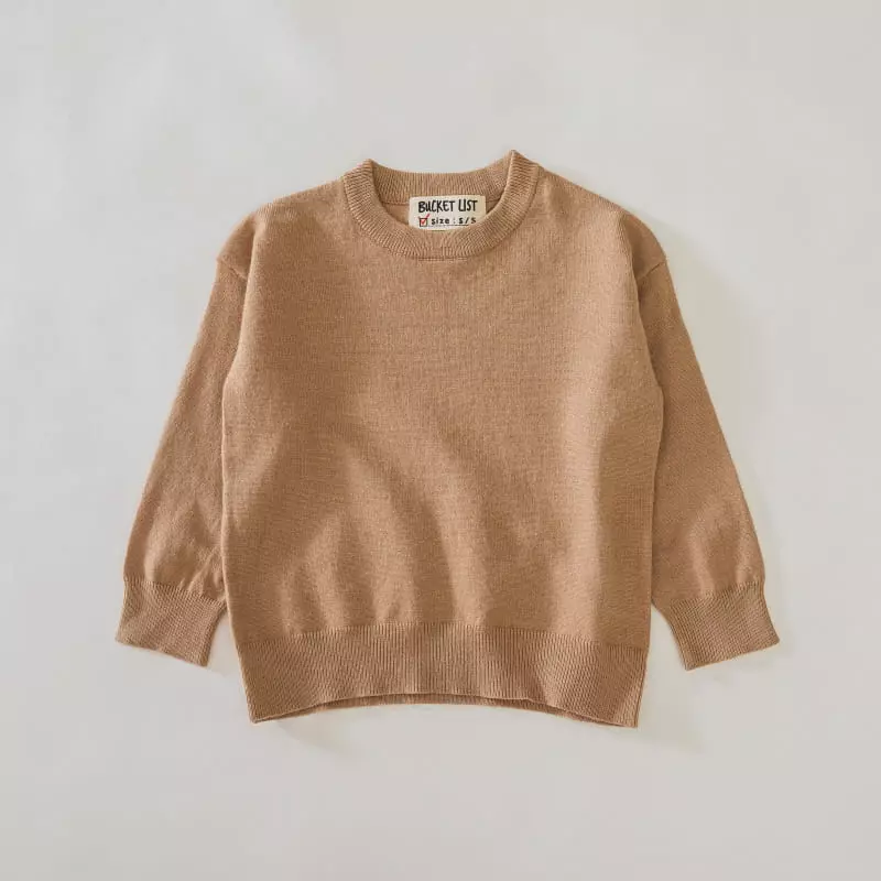 Bucket List - Korean Children Fashion - #stylishchildhood - Knit Tee - 8