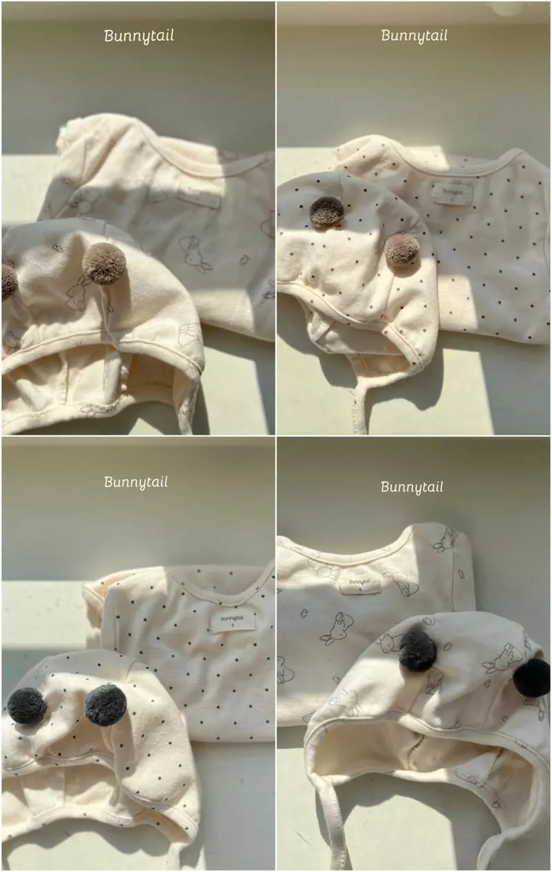 Bunnytail - Korean Baby Fashion - #babyfever - Bunny Bodysuit Set