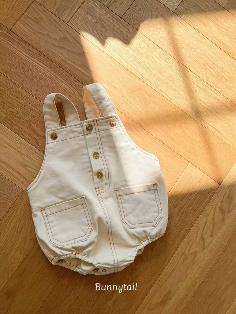 Bunnytail - Korean Baby Fashion - #babylifestyle - Plain Dnim Bodysuit - 2