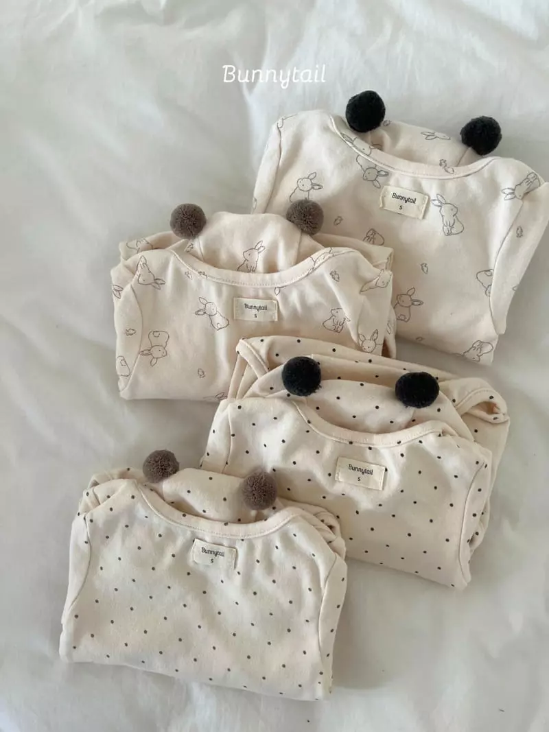 Bunnytail - Korean Baby Fashion - #babyootd - Bunny Bodysuit Set - 5