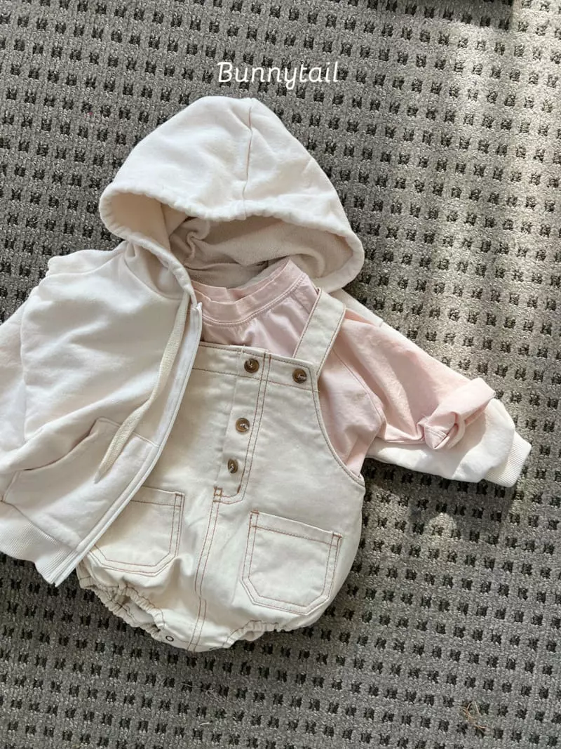 Bunnytail - Korean Baby Fashion - #babyoutfit - Plain Dnim Bodysuit - 5