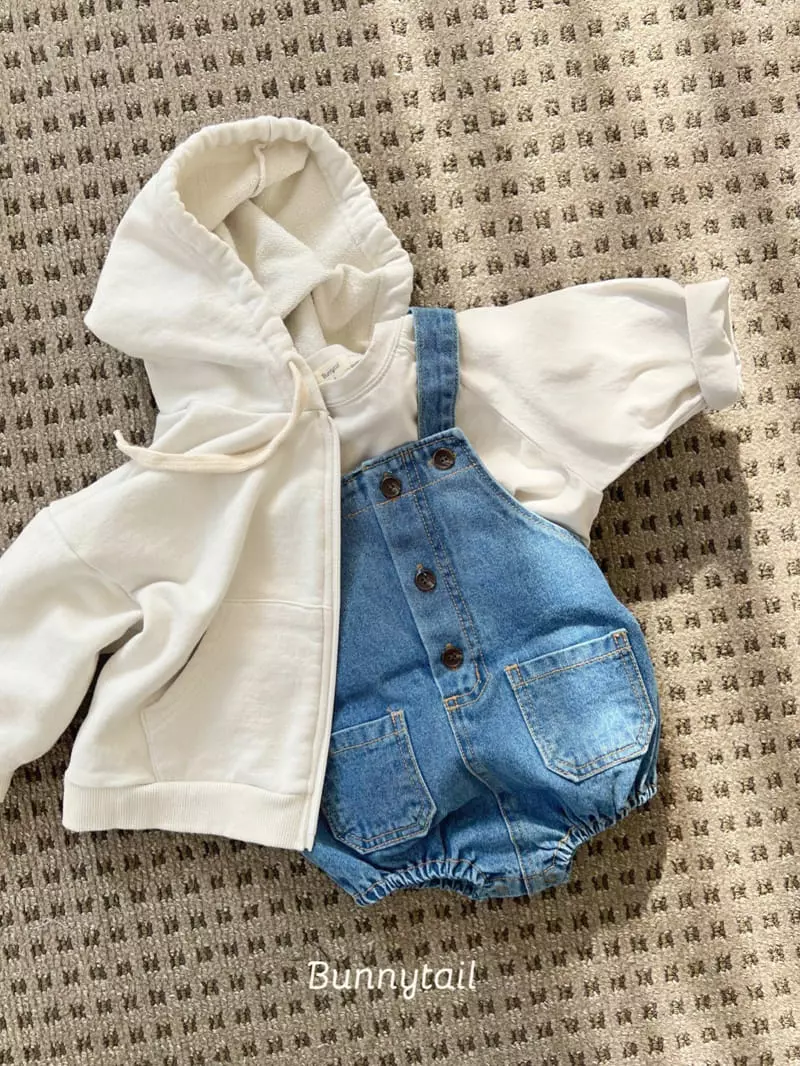 Bunnytail - Korean Baby Fashion - #babyoutfit - Plain Dnim Bodysuit - 6