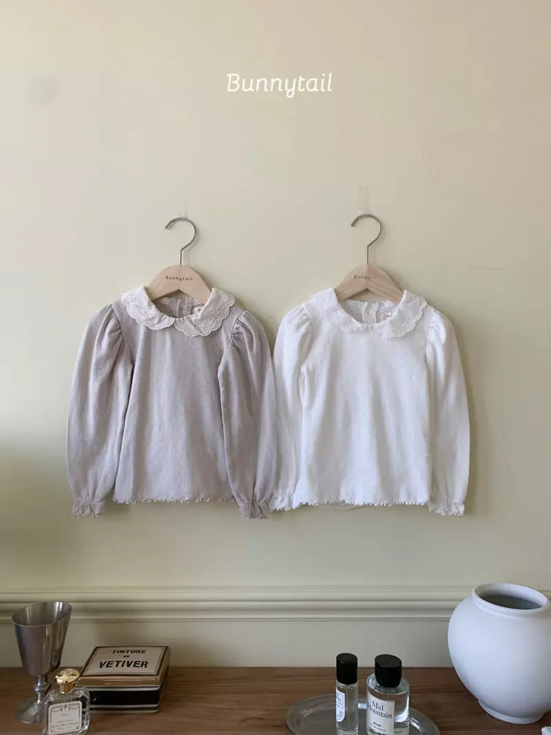 Bunnytail - Korean Children Fashion - #Kfashion4kids - Eyelet Collar Tee - 9