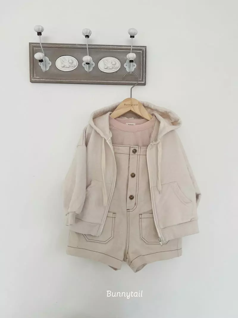 Bunnytail - Korean Children Fashion - #childofig - Plain Denim Overall - 9