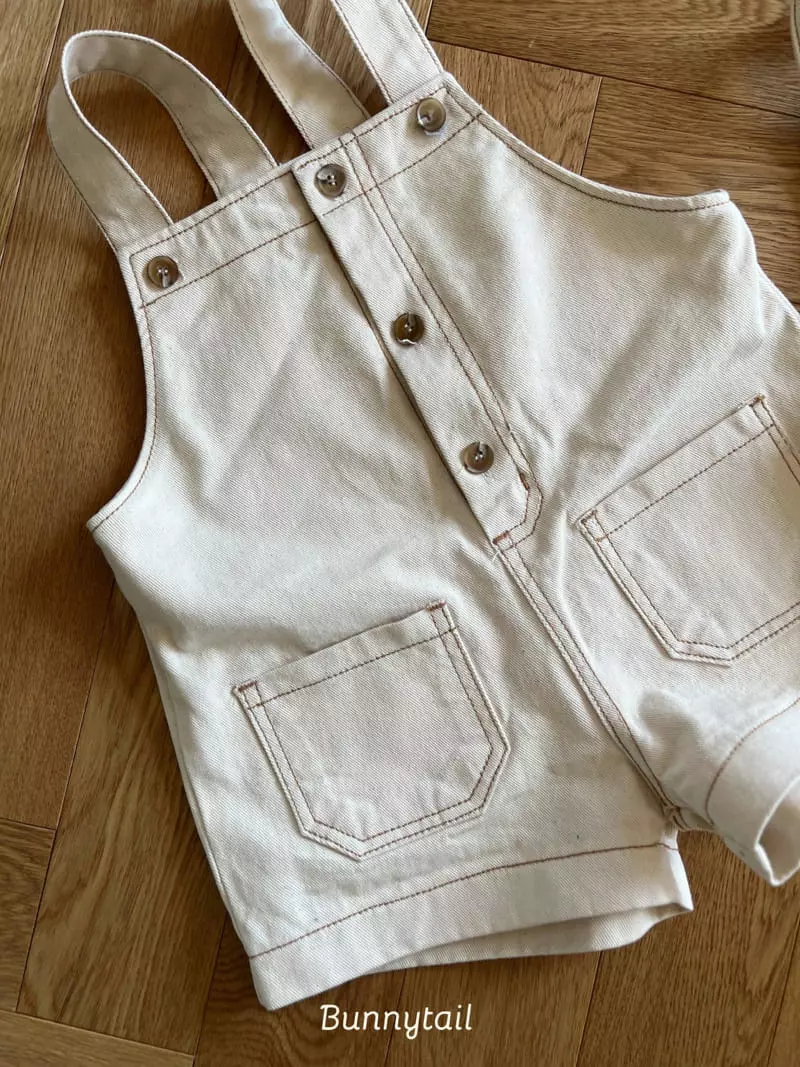 Bunnytail - Korean Children Fashion - #kidsstore - Plain Denim Overall - 2