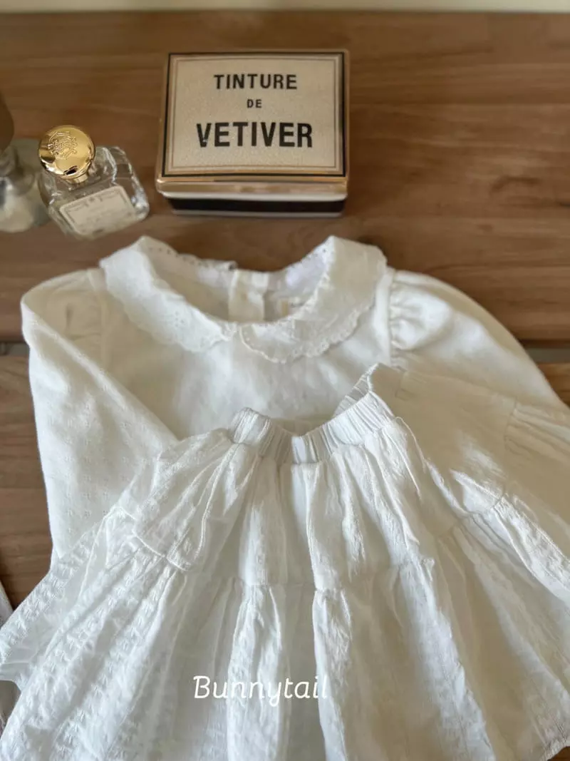 Bunnytail - Korean Children Fashion - #littlefashionista - Eyelet Collar Tee - 10