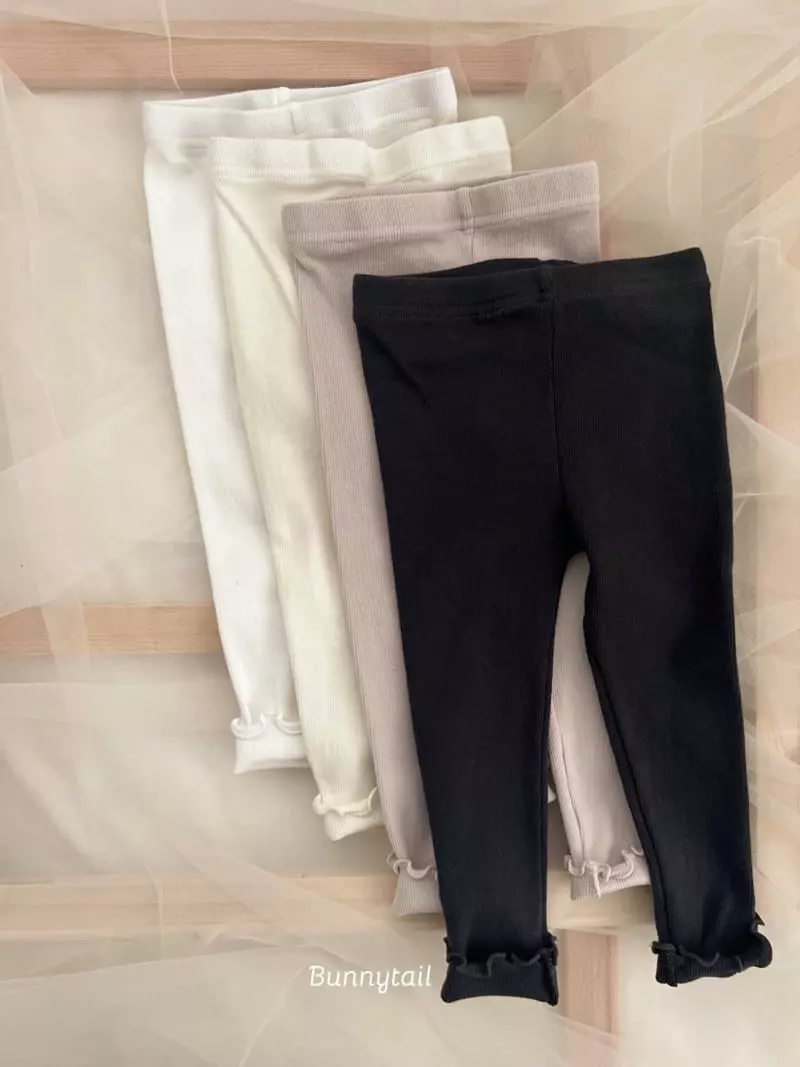 Bunnytail - Korean Children Fashion - #littlefashionista - Frill Leggings - 2