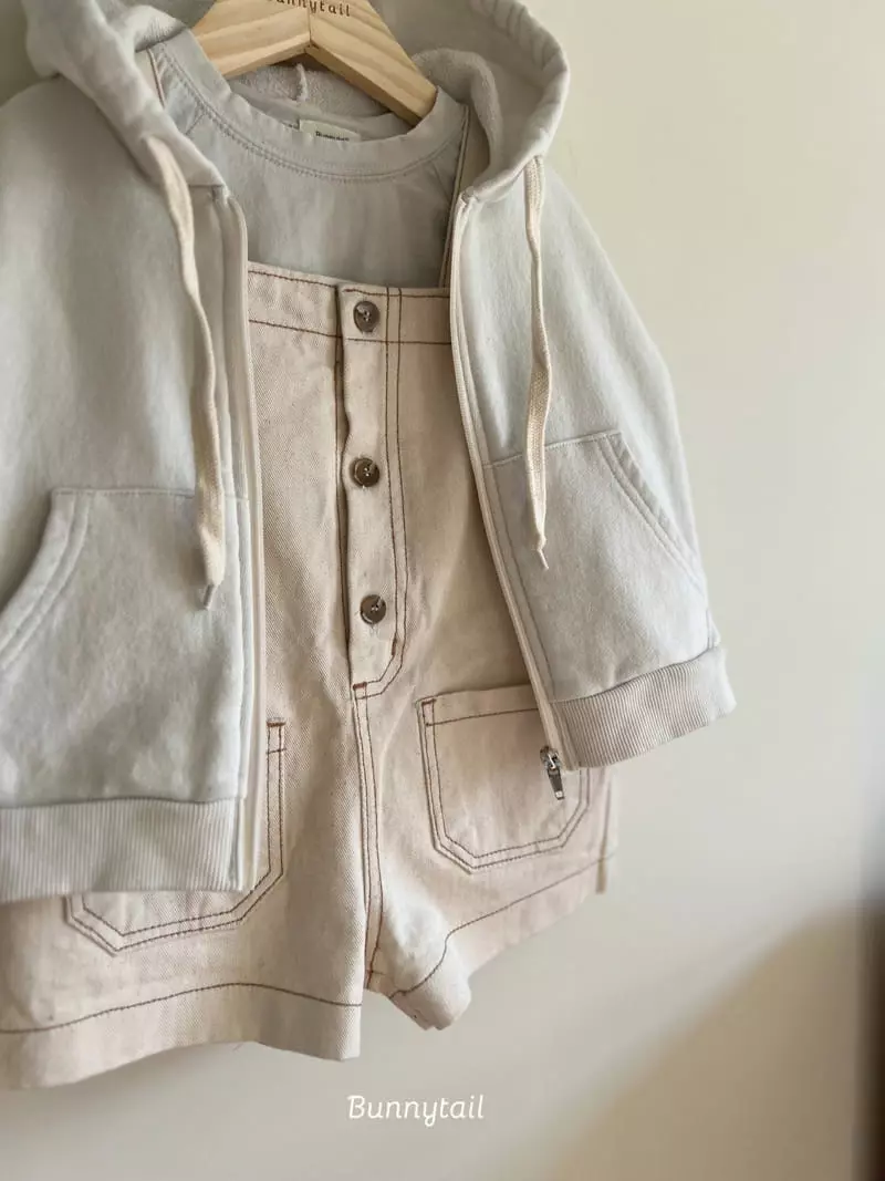 Bunnytail - Korean Children Fashion - #magicofchildhood - Plain Denim Overall - 6