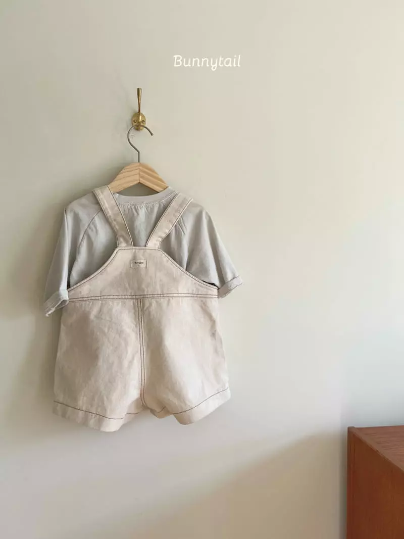 Bunnytail - Korean Children Fashion - #minifashionista - Plain Denim Overall - 7
