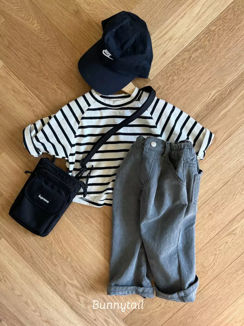 Bunnytail - Korean Children Fashion - #toddlerclothing - Joy Unbalance Tee - 7