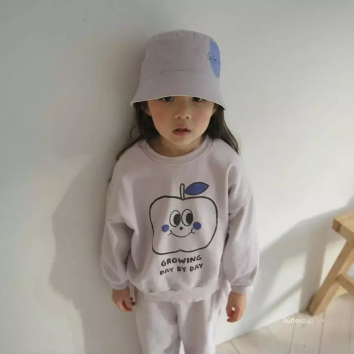 Buttercup - Korean Children Fashion - #kidsshorts - Growing Apple Top Bottom Set - 9