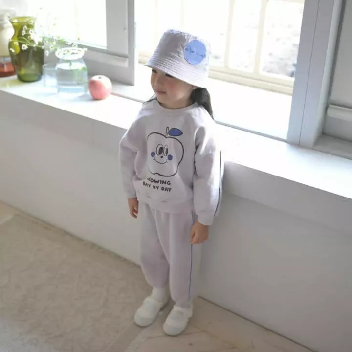 Buttercup - Korean Children Fashion - #kidzfashiontrend - Growing Apple Top Bottom Set - 11