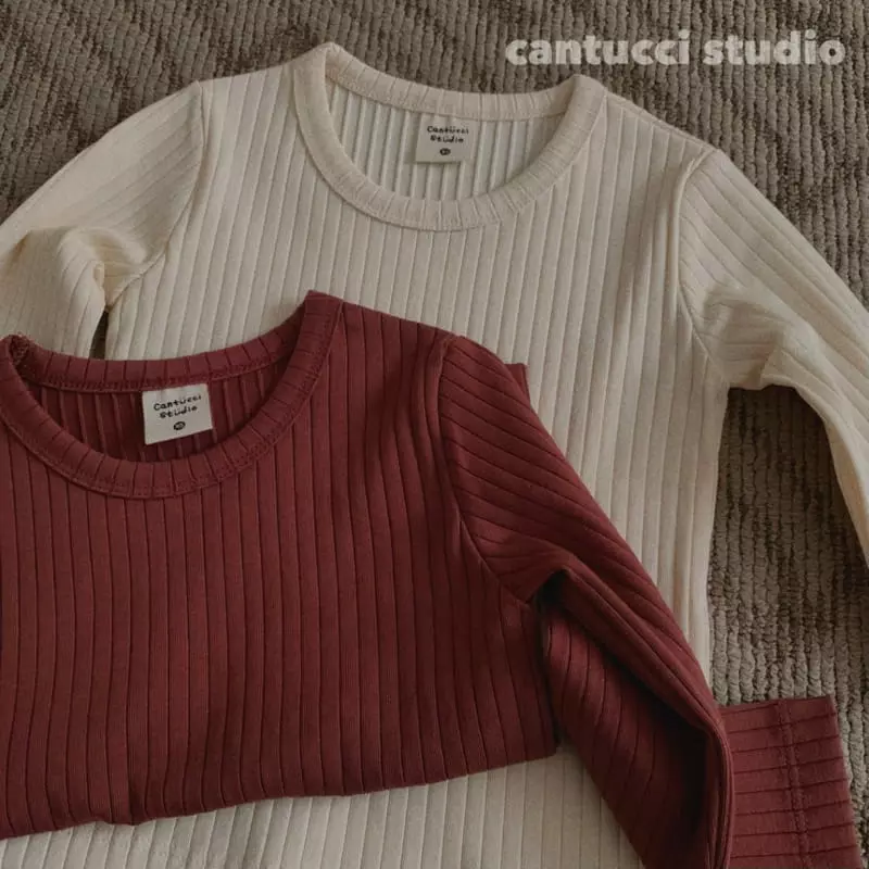 Cantucci Studio - Korean Children Fashion - #discoveringself - Macaroon Rib Tee - 3