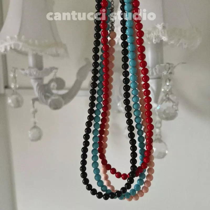 Cantucci Studio - Korean Children Fashion - #minifashionista - Color Pearl Necklace