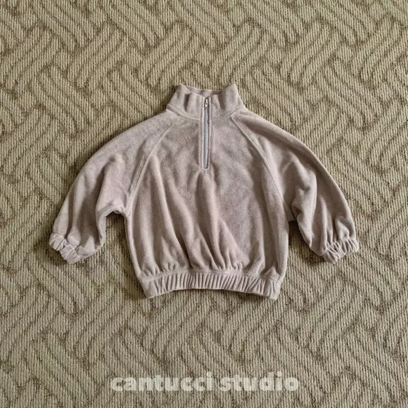 Cantucci Studio - Korean Children Fashion - #todddlerfashion - Bobo Terry Half Zip-up - 2