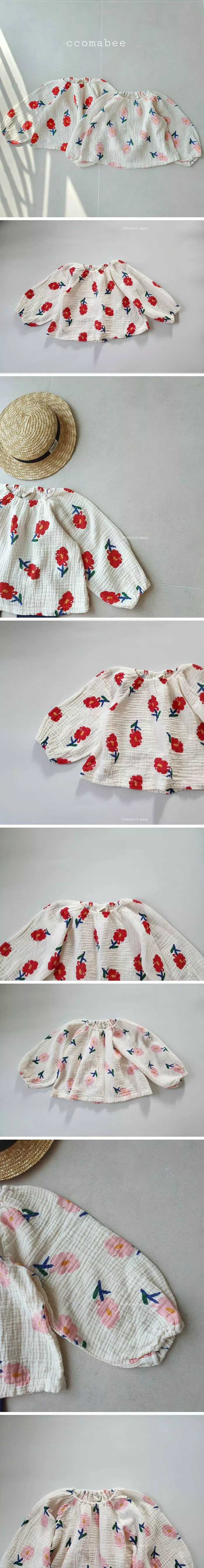 Ccomabee - Korean Children Fashion - #Kfashion4kids - Rose Blouse