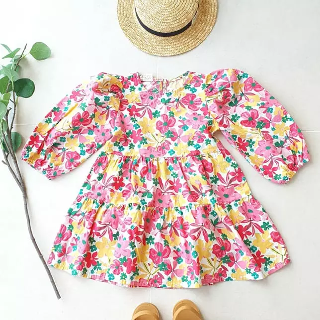 Ccomabee - Korean Children Fashion - #littlefashionista - Flower One-piece