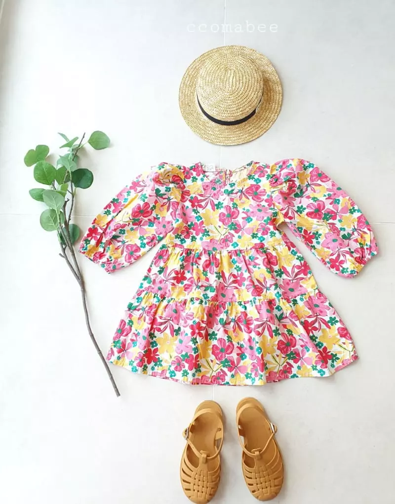 Ccomabee - Korean Children Fashion - #magicofchildhood - Flower One-piece - 2