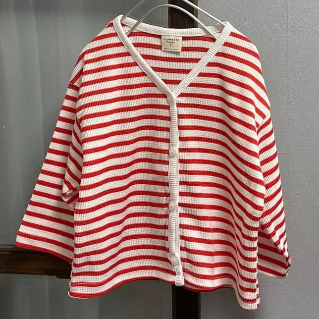 Ccomabee - Korean Children Fashion - #minifashionista - Waffle Cardigan