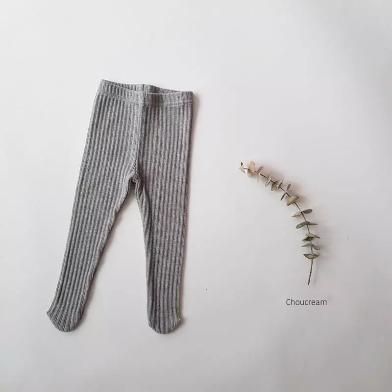 Choucream - Korean Baby Fashion - #babyboutique - Rib Foot Leggings - 7