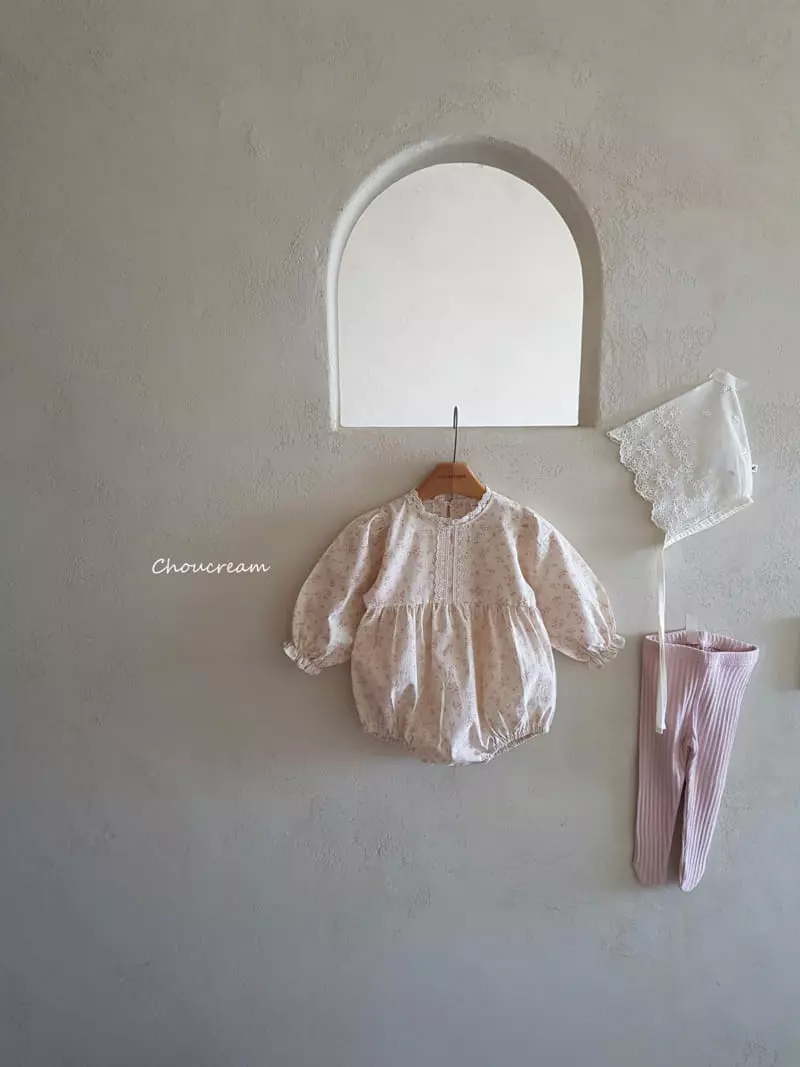 Choucream - Korean Baby Fashion - #babyclothing - Lovely Lace Bodysuit - 2