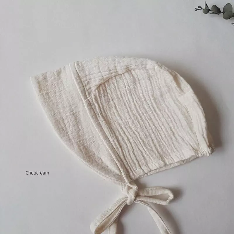 Choucream - Korean Baby Fashion - #babyclothing - Natural Bonnet - 6