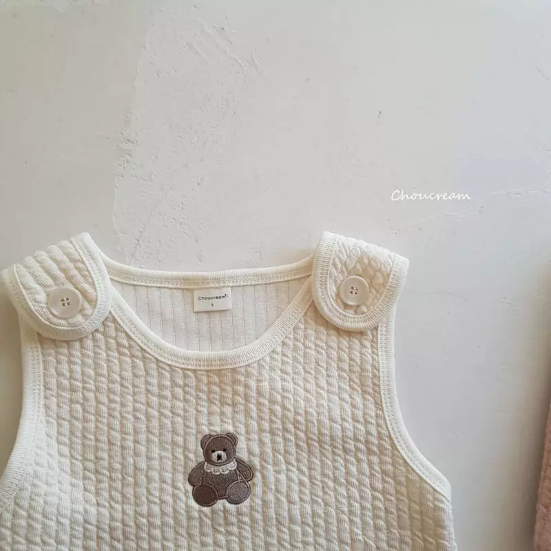 Choucream - Korean Baby Fashion - #babyfashion - Quilting Sleep Vest - 4