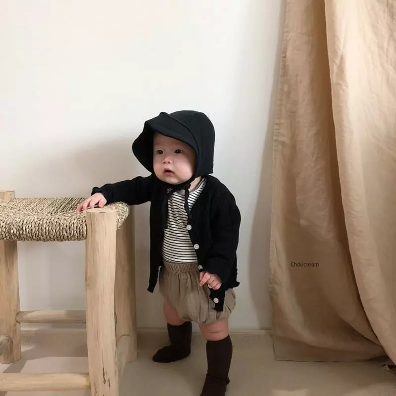 Choucream - Korean Baby Fashion - #babyootd - Natural Bonnet - 12