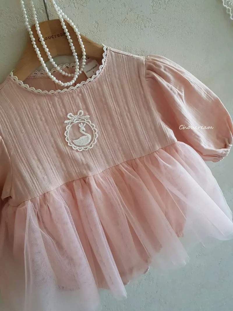 Choucream - Korean Baby Fashion - #babyoutfit - Swan One-piece - 11