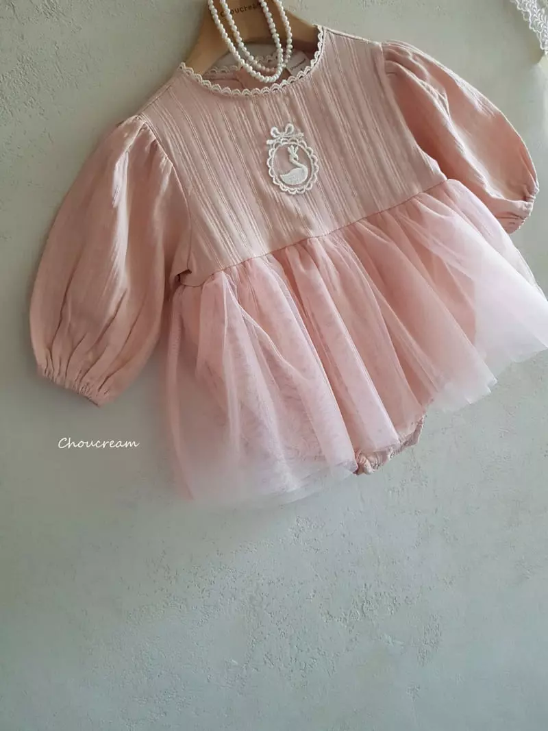 Choucream - Korean Baby Fashion - #babyoutfit - Swan One-piece - 12