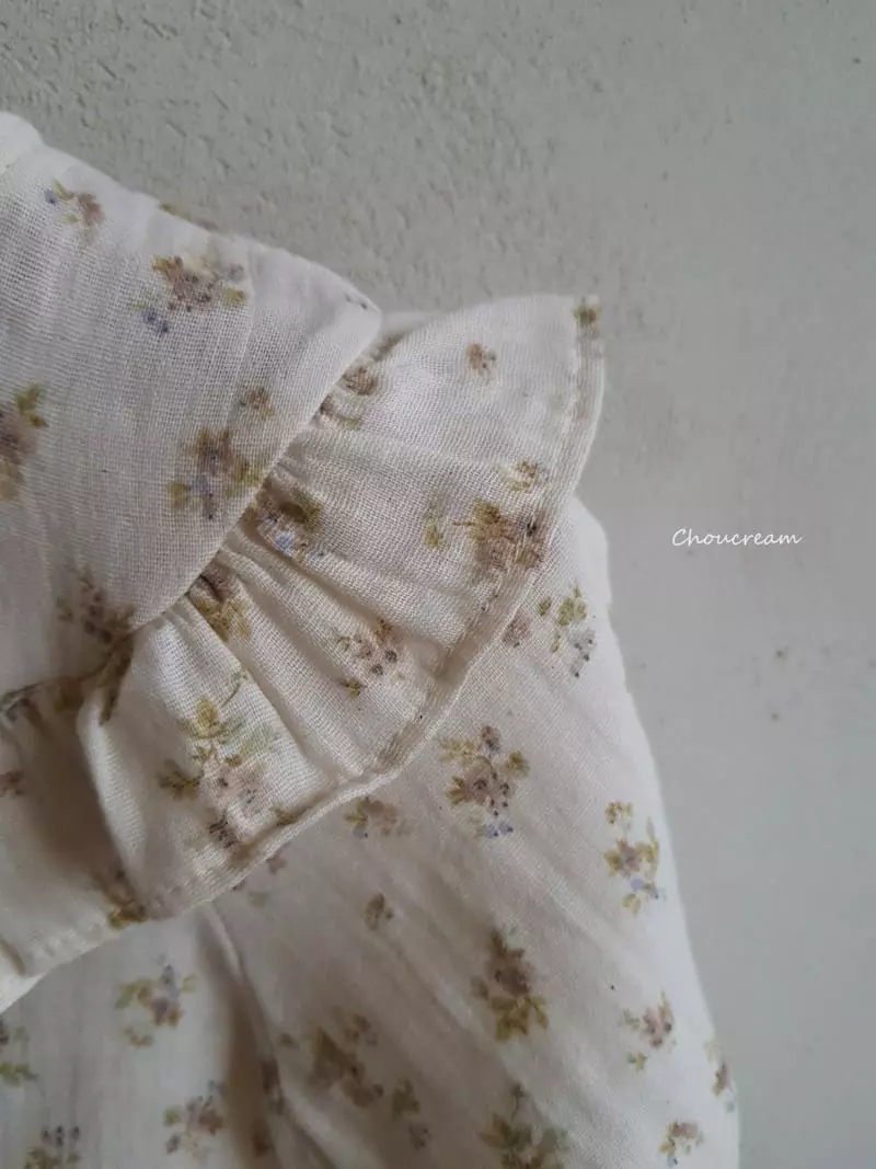 Choucream - Korean Baby Fashion - #babyoutfit - Lucy Flower Frill Bodysuit - 8