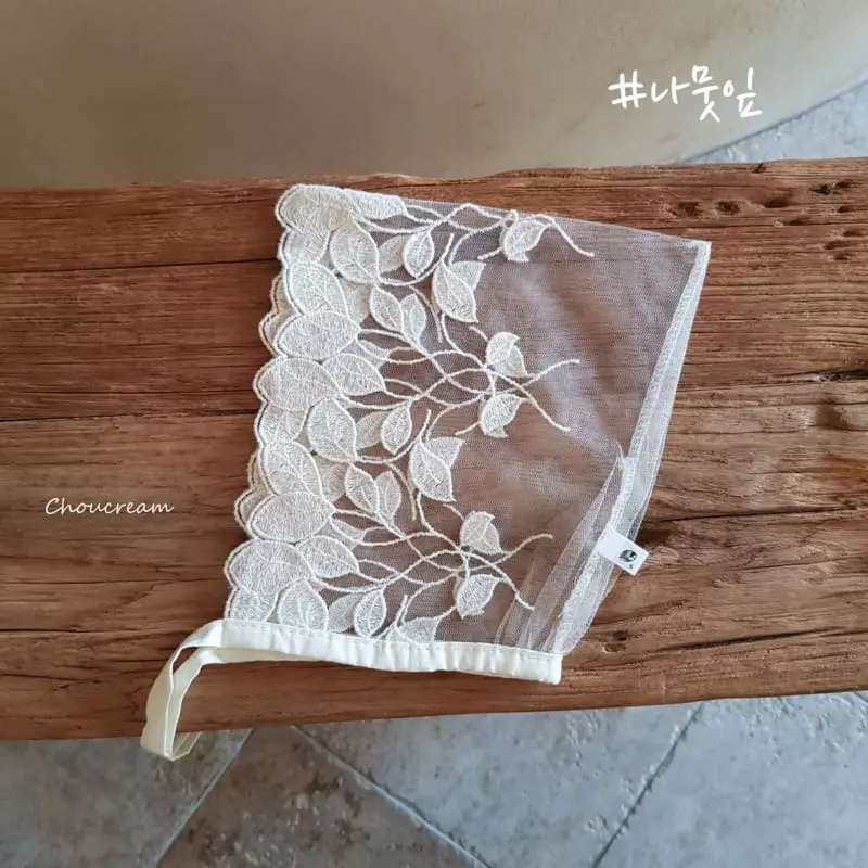 Choucream - Korean Baby Fashion - #babyoutfit - Lace Bonnet - 10