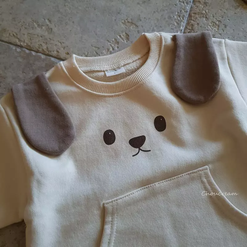Choucream - Korean Baby Fashion - #babyoutfit - Puppy Bodysuit - 5