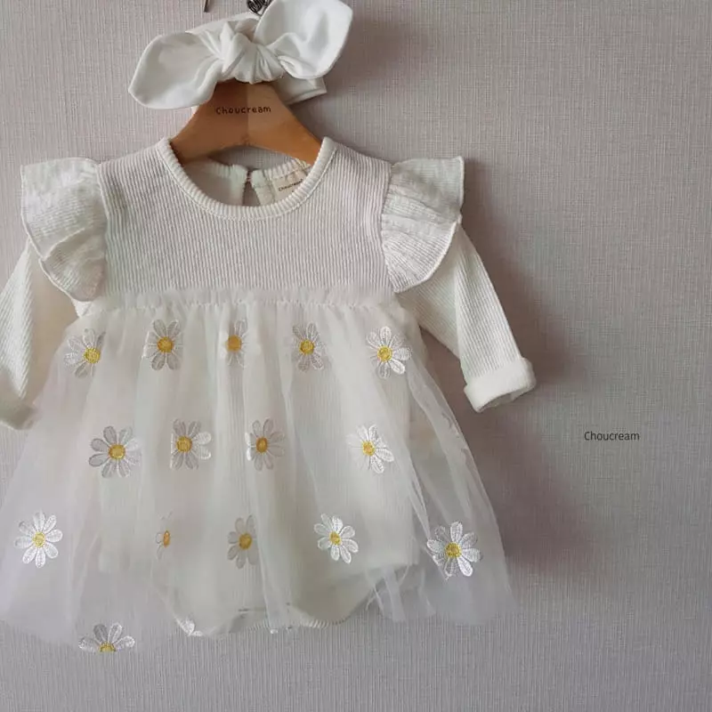 Choucream - Korean Baby Fashion - #babywear - Daisy Bodysuit - 2