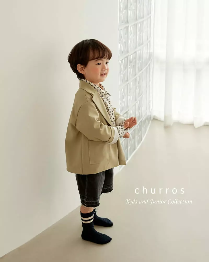 Churros - Korean Children Fashion - #childofig - Ean Button Jacket - 3